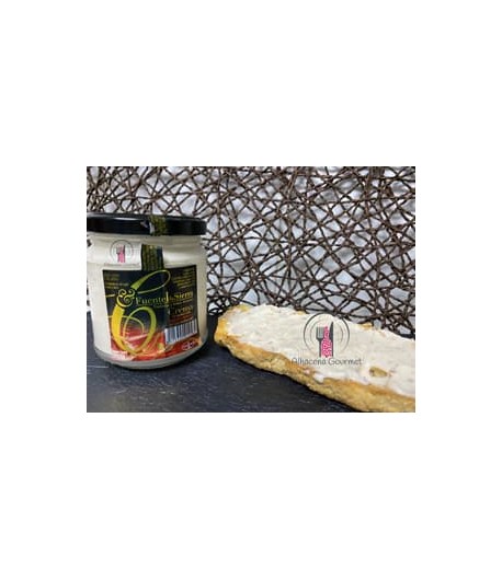 Crema de queso con jamón ibérico